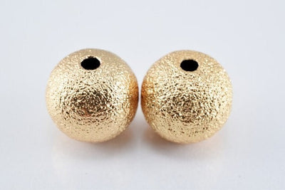 10mm Gold Filled EP Stardust Round Ball Bead Jewelry Supply GF3362 jewelry making supplies - detail image 5