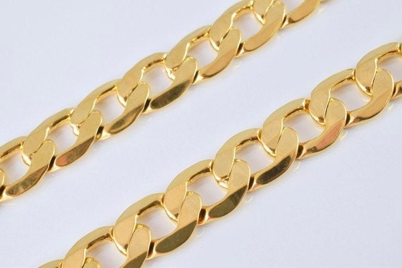 18K as Gold Filled* Chain 17.5" Inch Link size 17x12mm #M(CG168) jewelry making supplies - detail image 5
