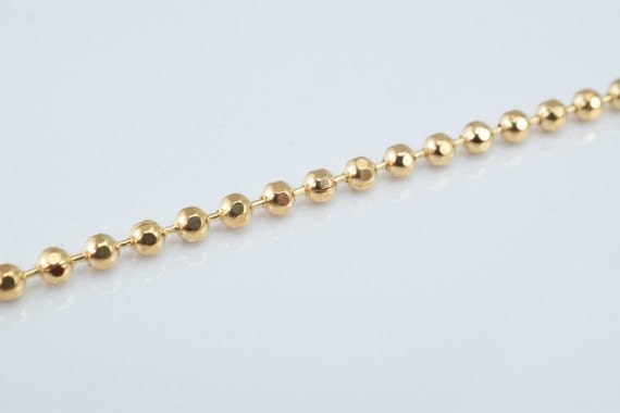 18K Pinky as Gold Filled* Chain 17.25" Inch Square Cg8 jewelry making supplies - detail image 5