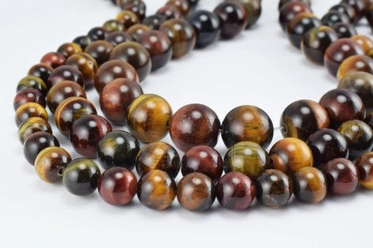 mixed color tiger eye gemstone round beads 6 mm natural stones beads natural healing stone chakra stones for jewelry makin...