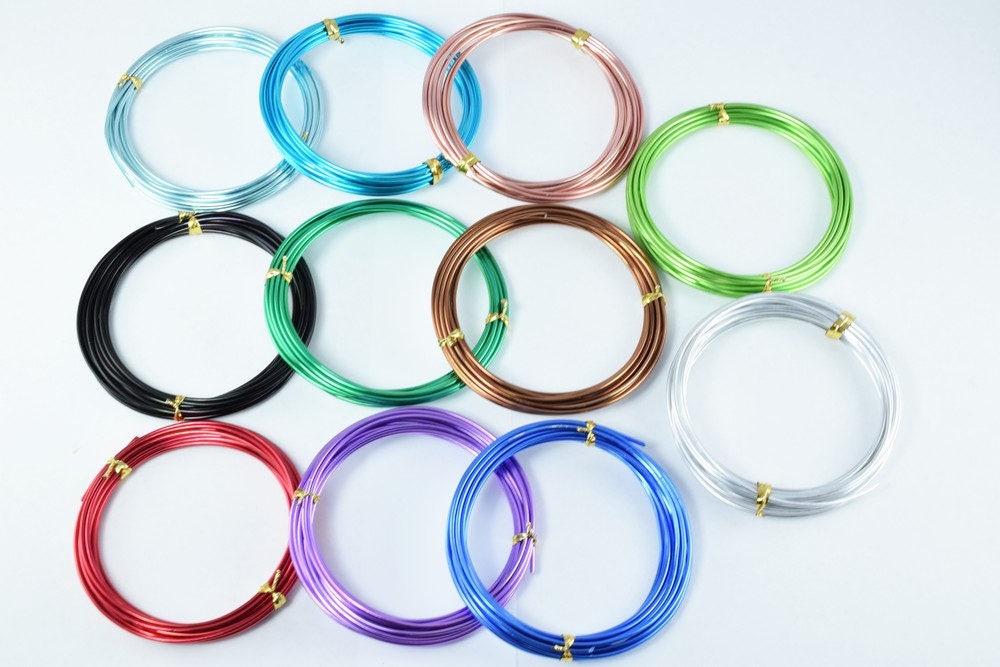 Metallic Aluminum Wire Size 1mm/1.5mm/2mm/2.5mm For Jewelry Making jewelry making supplies - detail image 3
