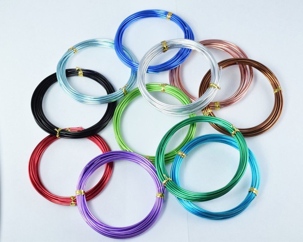 Metallic Aluminum Wire Size 1mm/1.5mm/2mm/2.5mm For Jewelry Making jewelry making supplies - detail image 5
