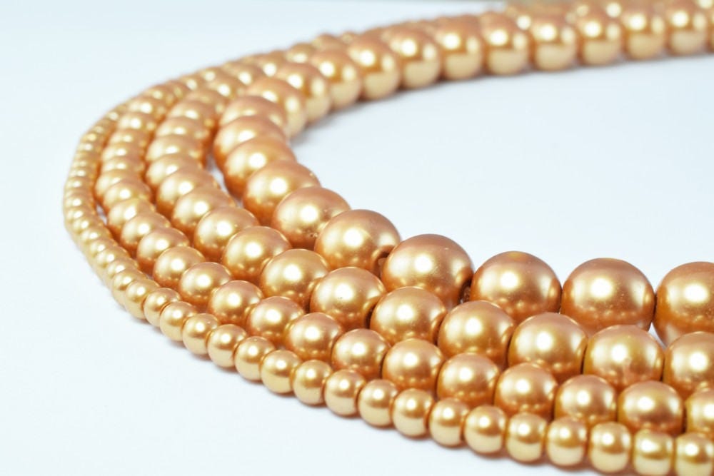 Glass Pearl Beads Round Size 4mm/6mm/8mm/10mm Shine Round Ball Beads for Jewelry Making Item#789222046262 jewelry making s...
