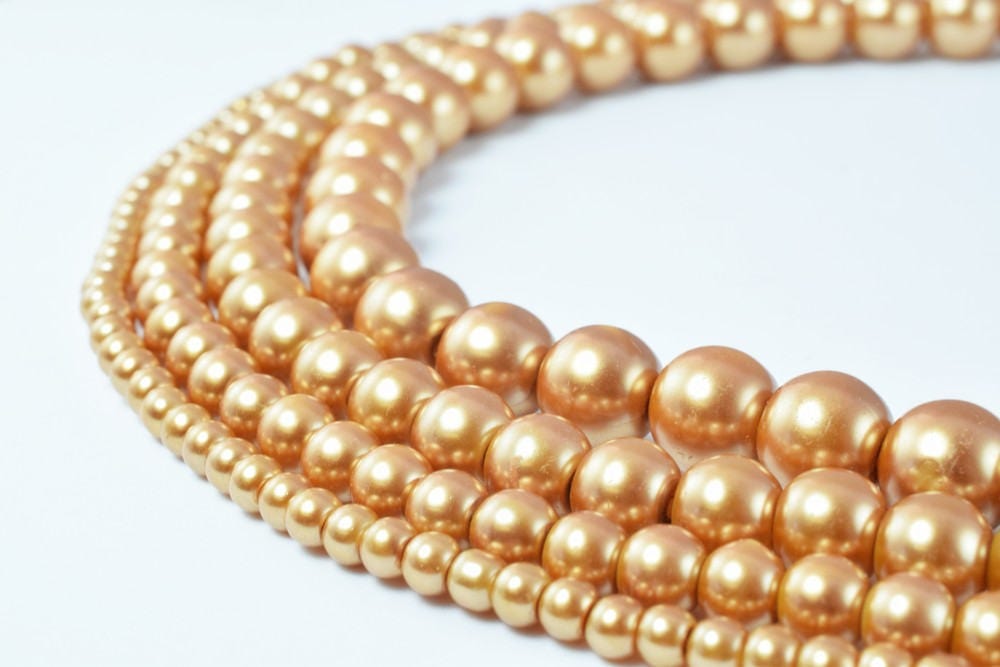 Glass Pearl Beads Round Size 4mm/6mm/8mm/10mm Shine Round Ball Beads for Jewelry Making Item#789222046262 jewelry making s...