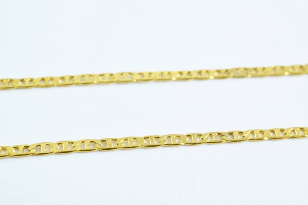 as Gold Filled* Anchor Chain 18KT as Gold Filled* 3 Size 17.5", 19.5" and 22.5" Inches Long 1.5mm Width 0.3mm Thickness It...