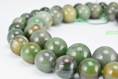 Natural African Green Agate Gemstone Beads Gemstone Round Beads 10mm,12mm Natural Stones Beads Healing chakra stones Jewel...