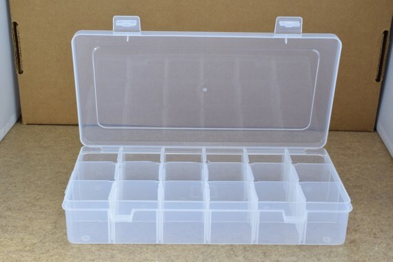 Plastic Storage organizer Container Box Case, 18Compartments for Beads/Charms/Beads Size 1.75"x4.5"x9" Inches 231x116x40mm...