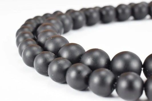 matte black onyx gemstone beads 4 mm 6 mm 8 mm 10 mm 12 mm stones natural healing stone chakra stones for jewelry making s...