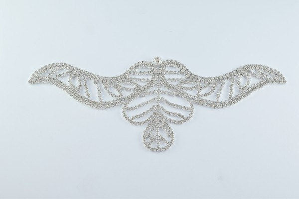 DIY Rhinestone Flower Bridal Aplique, Sash Applique, Swarovski Quality Shine for DIY Project Item#100002303380 jewelry mak...