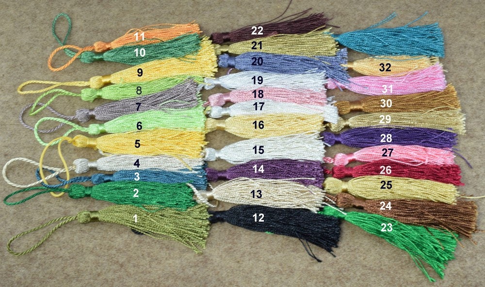 80mm Tassel DIY Projects Long jewelry tassel, Long mala tassel, Handmade NylonThread Tassel/Craft Tassel/Tassel Pendant Fo...