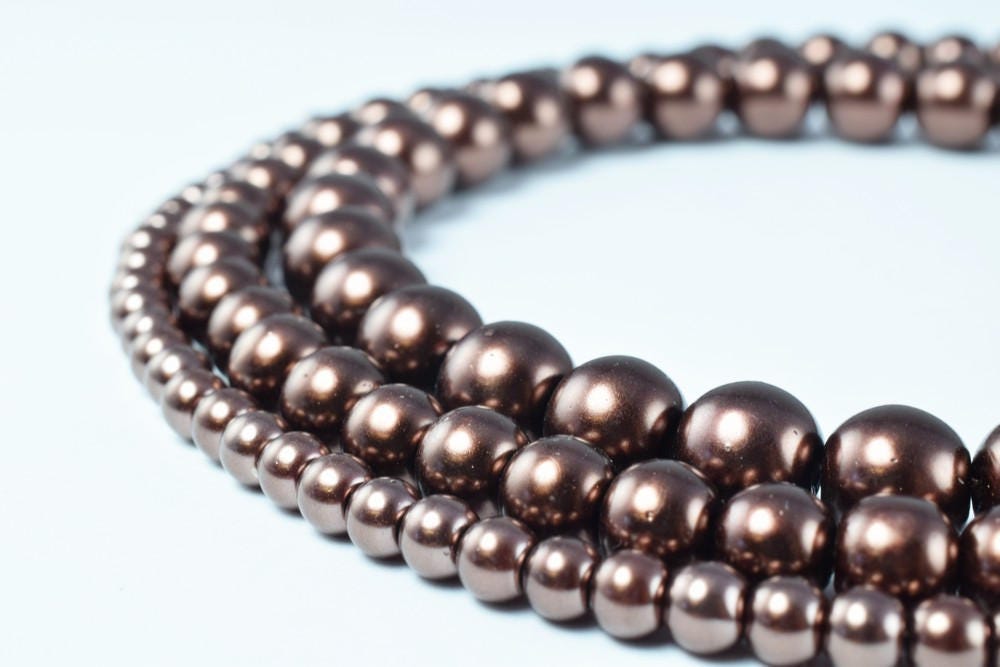 Glass Pearl Beads Round Size 4mm/6mm/8mm Shine Round Ball Beads for Jewelry Making Item#789222046354 jewelry making suppli...