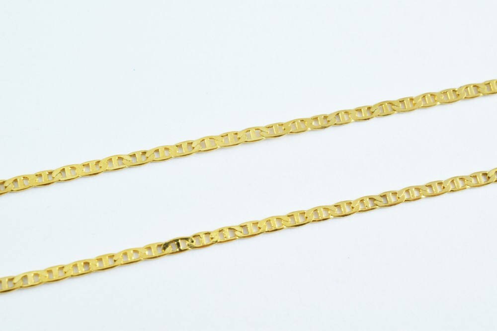 as Gold Filled* Anchor Chain 18KT as Gold Filled* 3 Size 17.5", 19.5" and 22.5" Inches Long 1.5mm Width 0.3mm Thickness It...