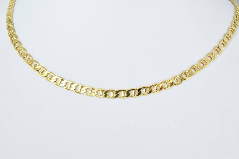 as Gold Filled* Anchor Chain 18KT as Gold Filled* Size 17 1/3" Long 5mm Width 1mm Thickness Item #CG156 jewelry making sup...