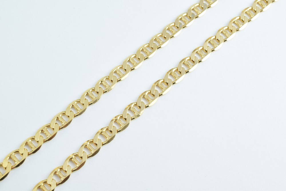 as Gold Filled* Anchor Chain 18KT as Gold Filled* Size 17 1/3" Long 5mm Width 1mm Thickness Item #CG156 jewelry making sup...