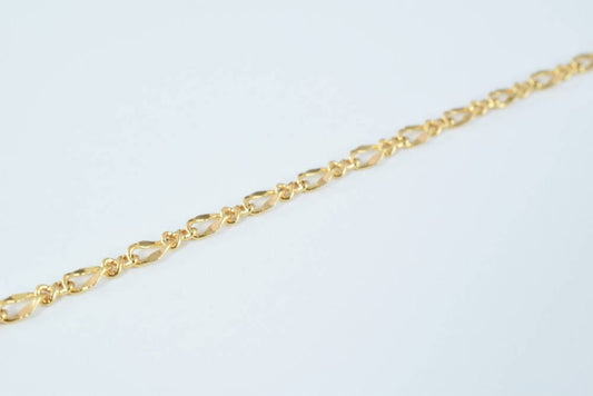 18K as Gold Filled* Chain 17" Inch CG140 jewelry making supplies