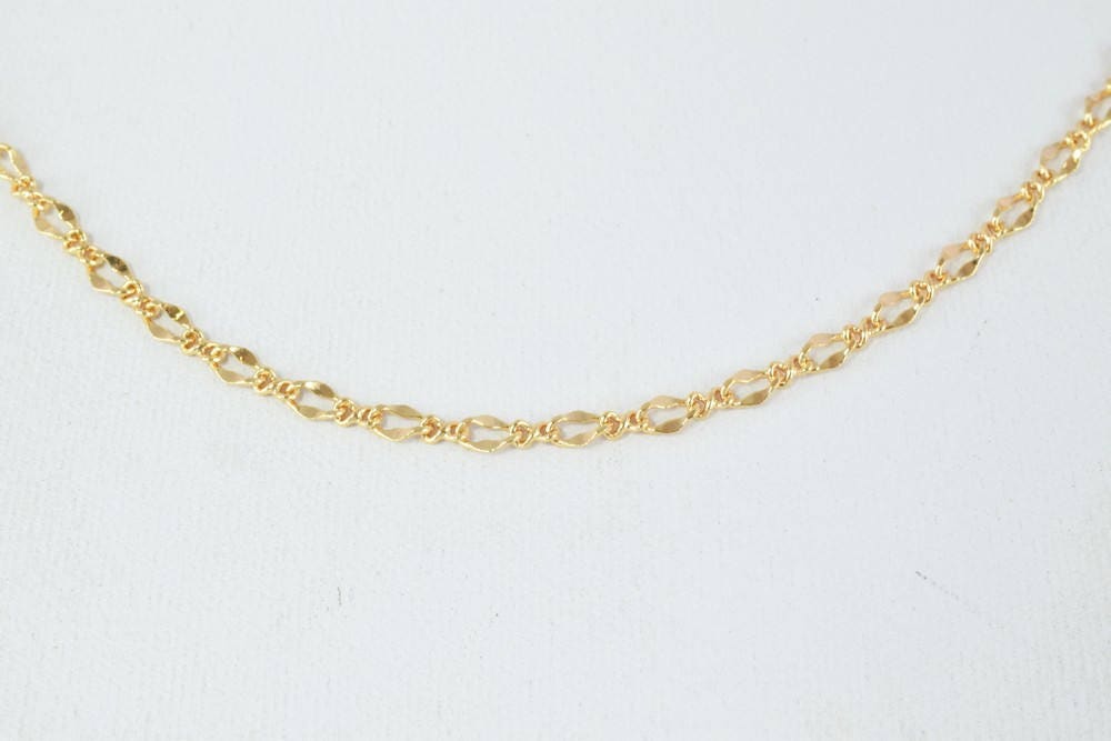 18K as Gold Filled* Chain 17" Inch CG140 jewelry making supplies - detail image 5