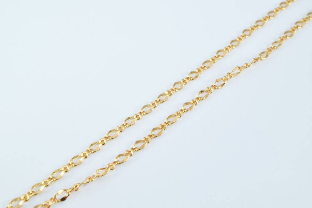 18K as Gold Filled* Chain 17" Inch CG140 jewelry making supplies - detail image 6