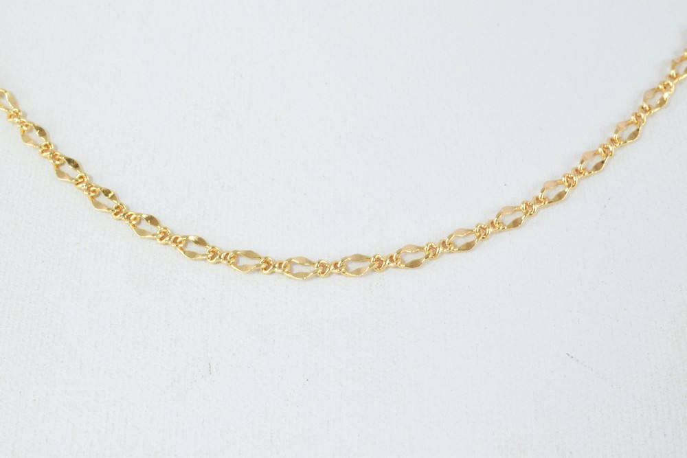 18K as Gold Filled* Chain 17" Inch CG140 jewelry making supplies - detail image 9