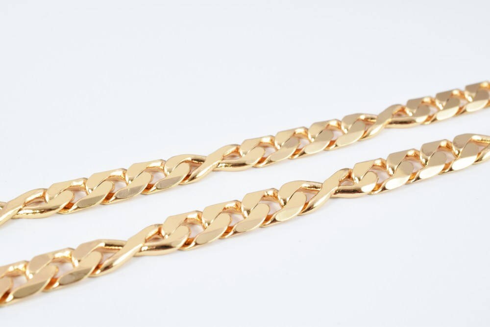 18K as Gold Filled* Chain 19" Inch CG186 jewelry making supplies - detail image 4