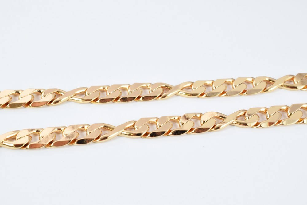 18K as Gold Filled* Chain 19" Inch CG186 jewelry making supplies - detail image 3