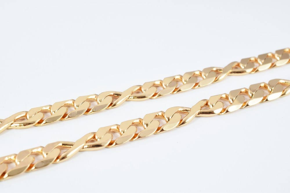 18K as Gold Filled* Chain 19" Inch CG186 jewelry making supplies - detail image 7