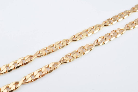 18K as Gold Filled* Chain 19" Inch CG186 jewelry making supplies