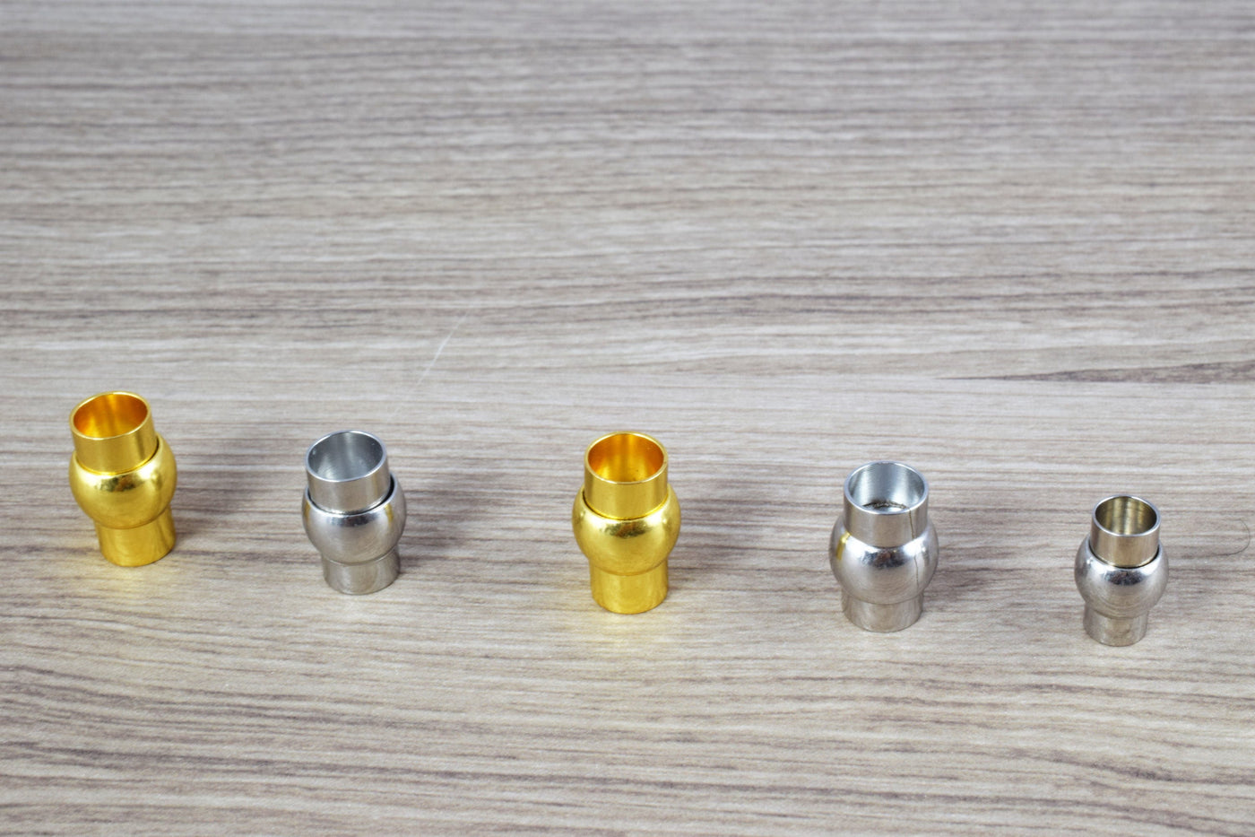 6mm/8mm Magnetic Tube Clasps/Silver/Gold Plated/Magnetic Clasp/Silver Clasps/Magnetic/Clasp/Round Magnetic Clasp/Metal Cla...