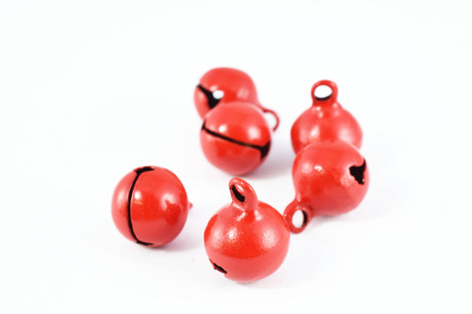 10x 14mm Jingle Bell Beads,Metal Colored Bell Beads, Multicolored Jingle Bells, Craft Supplies,Tools ,Beads, Gems, Beading...