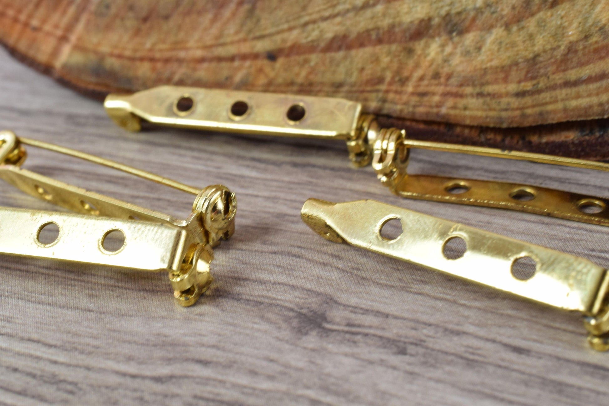 6x34mm Gold Plated Brooch Pin Gold Plated Brooch Finding,Gold Plated Bar Pin Back, Brooch Pin, Brooch Finding, Wedding Bro...