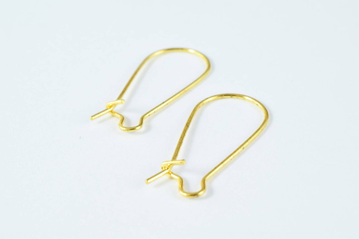 12x25mm Earring Closed Hook Finding Size/Wholesale Earring Findings/ Silver Plated/ Gold Plated Earring/Earring Wires/Earr...