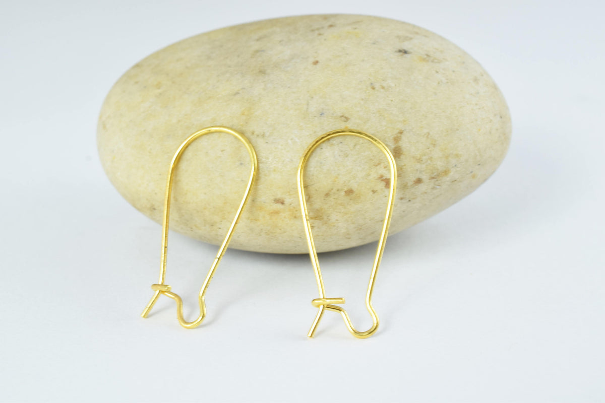 12x25mm Earring Closed Hook Finding Size/Wholesale Earring Findings/ Silver Plated/ Gold Plated Earring/Earring Wires/Earr...