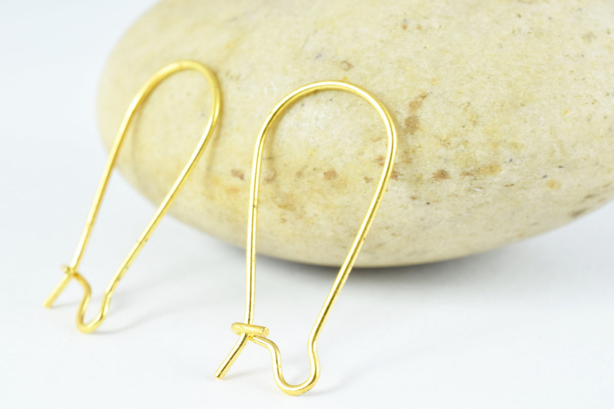 12x25mm Earring Closed Hook Finding Size/Wholesale Earring Findings/ Silver Plated/ Gold Plated Earring/Earring Wires/Earr...