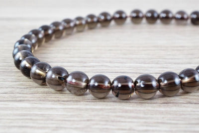 Light Smoky Quartz Gemstone Round Beads 6mm/10mm/13mm natural stone ,healing stone, chakra stones for Jewelry Making. #019...