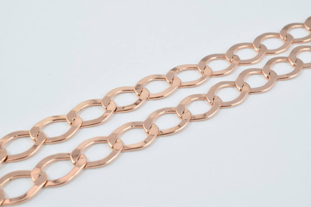 18K Rose as Gold Filled* Chain 19.5" Inch CG91 jewelry making supplies