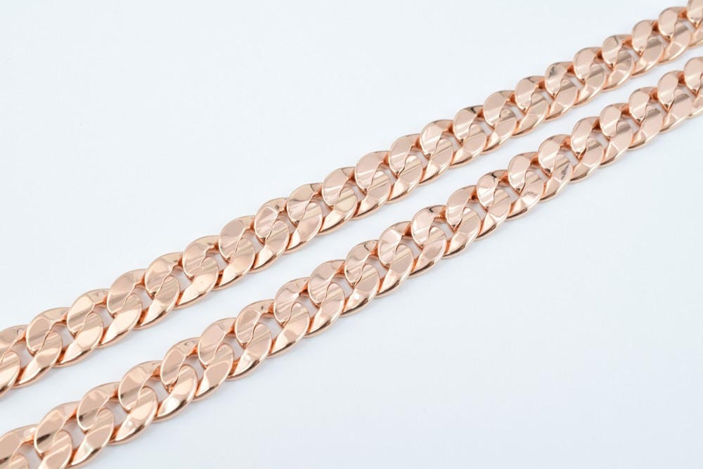 18K Rose as Gold Filled* Chain 19.25" Inch CG132 jewelry making supplies - detail image 2