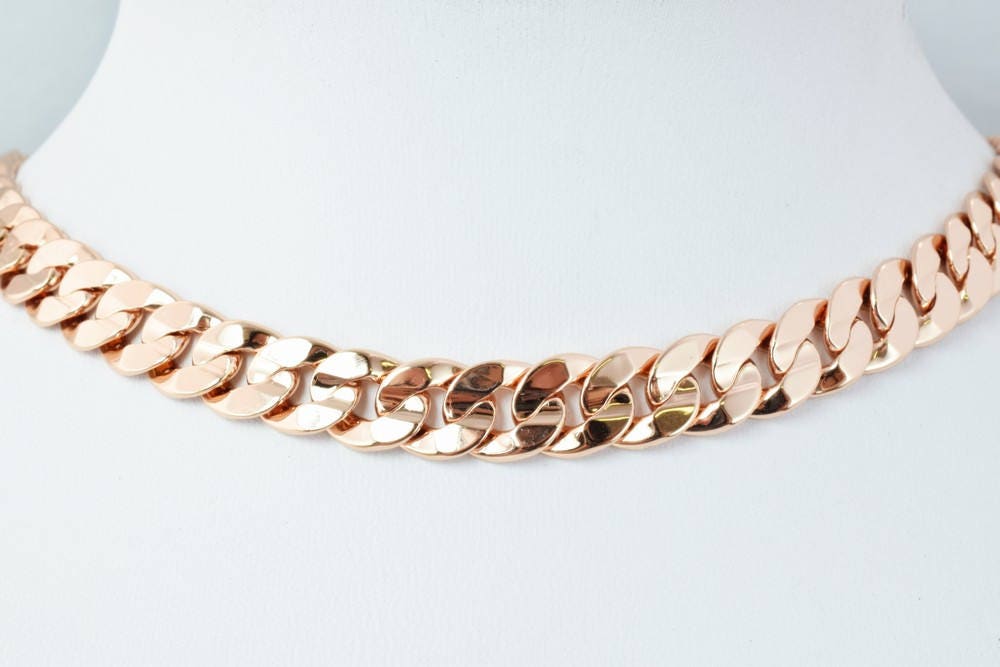 18K Rose as Gold Filled* Chain 19.25" Inch CG132 jewelry making supplies - detail image 3