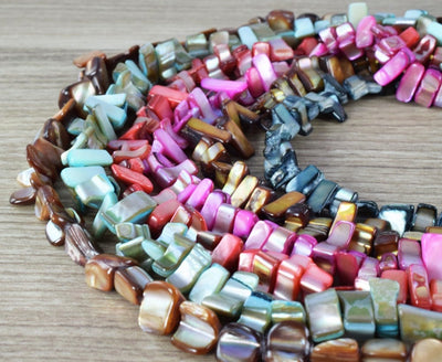 Mixed Sizes Natural Shell Chip Beads 15" Strand Shell Bead,Shell Beads,Beading Supplies,Wholesale Beads, Beads,Beach Shell...