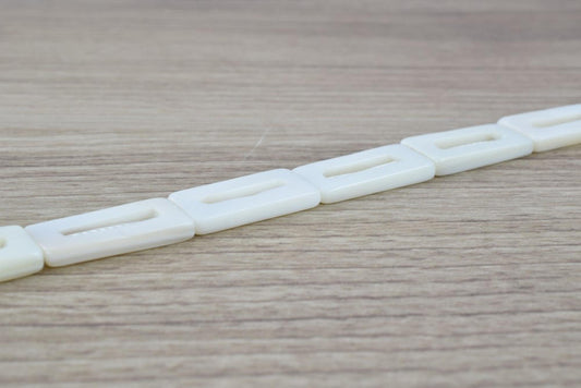 12mm Natural Shell Rectangle Beads 16" Strand Shell Bead,Beading Supplies,Wholesale Beads, Beads,Beach Shell,Strand Beach...