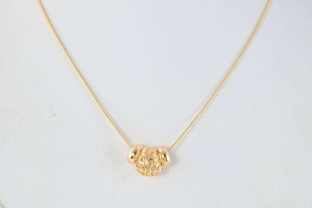 18K gold filled tarnish resistant Chain 16.75" Inch CG191 jewelry making supplies - detail image 5