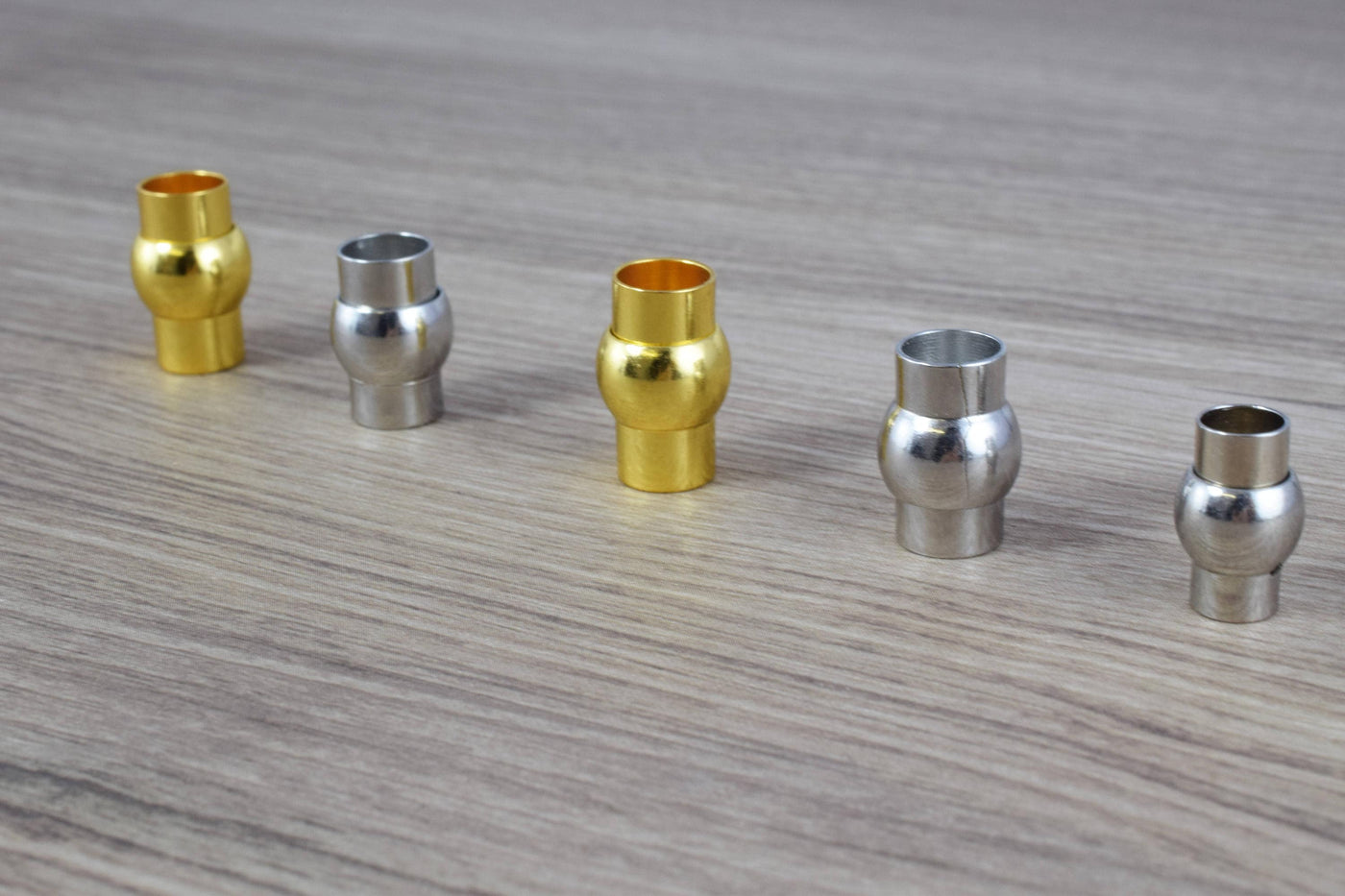 6mm/8mm Magnetic Tube Clasps/Silver/Gold Plated/Magnetic Clasp/Silver Clasps/Magnetic/Clasp/Round Magnetic Clasp/Metal Cla...