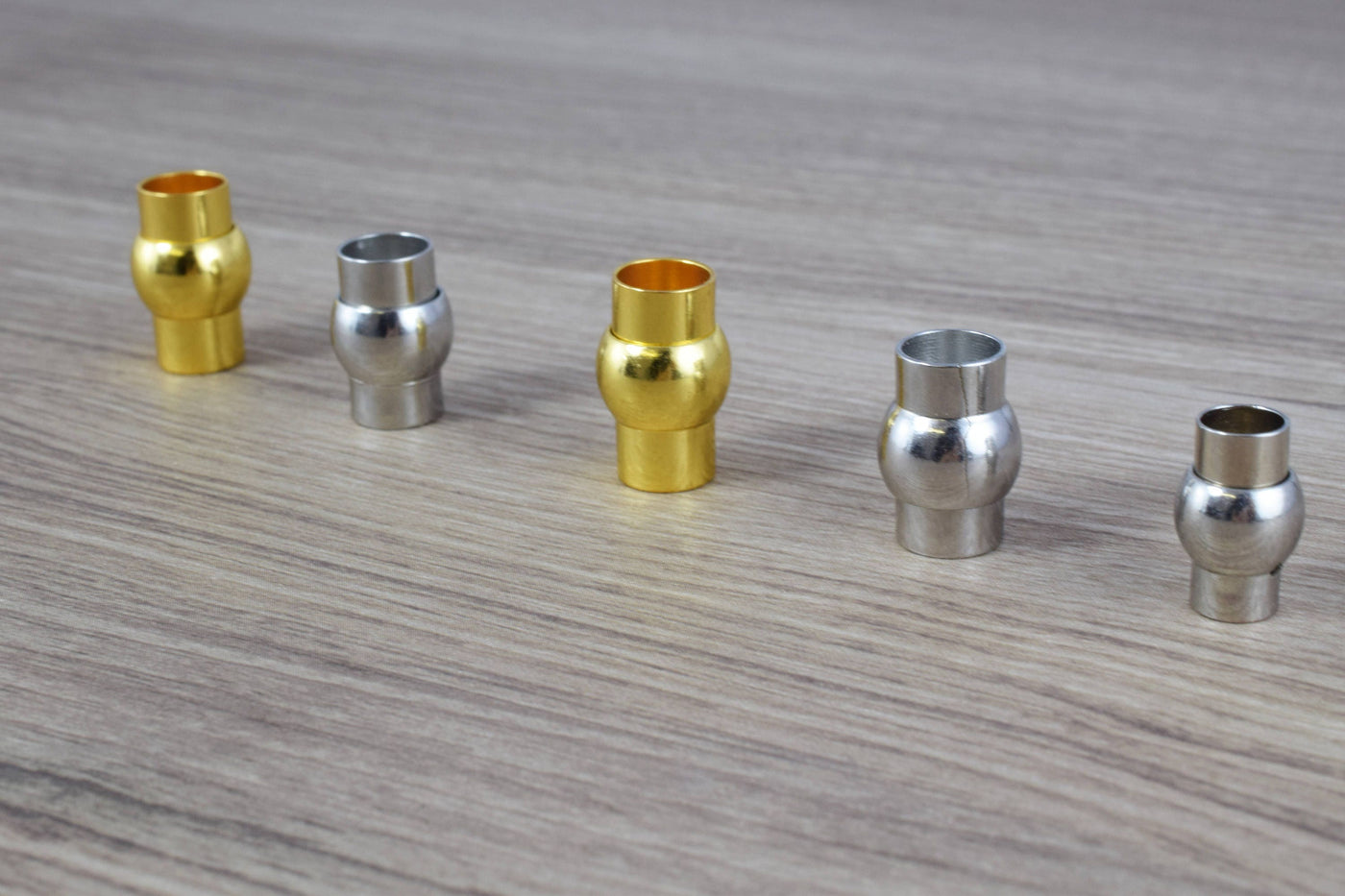 6mm/8mm Magnetic Tube Clasps/Silver/Gold Plated/Magnetic Clasp/Silver Clasps/Magnetic/Clasp/Round Magnetic Clasp/Metal Cla...