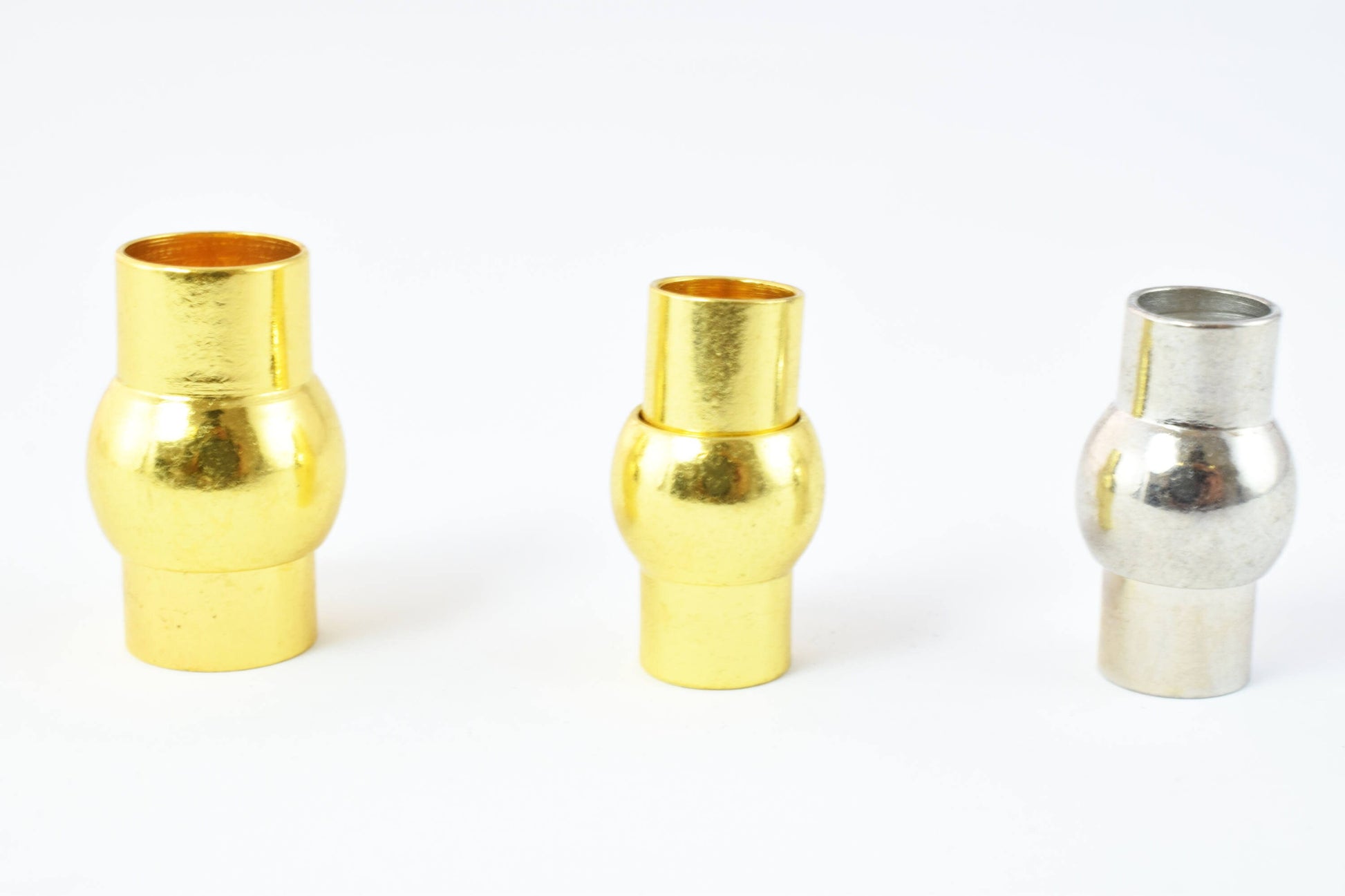 6mm/8mm Magnetic Tube Clasps/Silver/Gold Plated/Magnetic Clasp/Silver Clasps/Magnetic/Clasp/Round Magnetic Clasp/Metal Cla...
