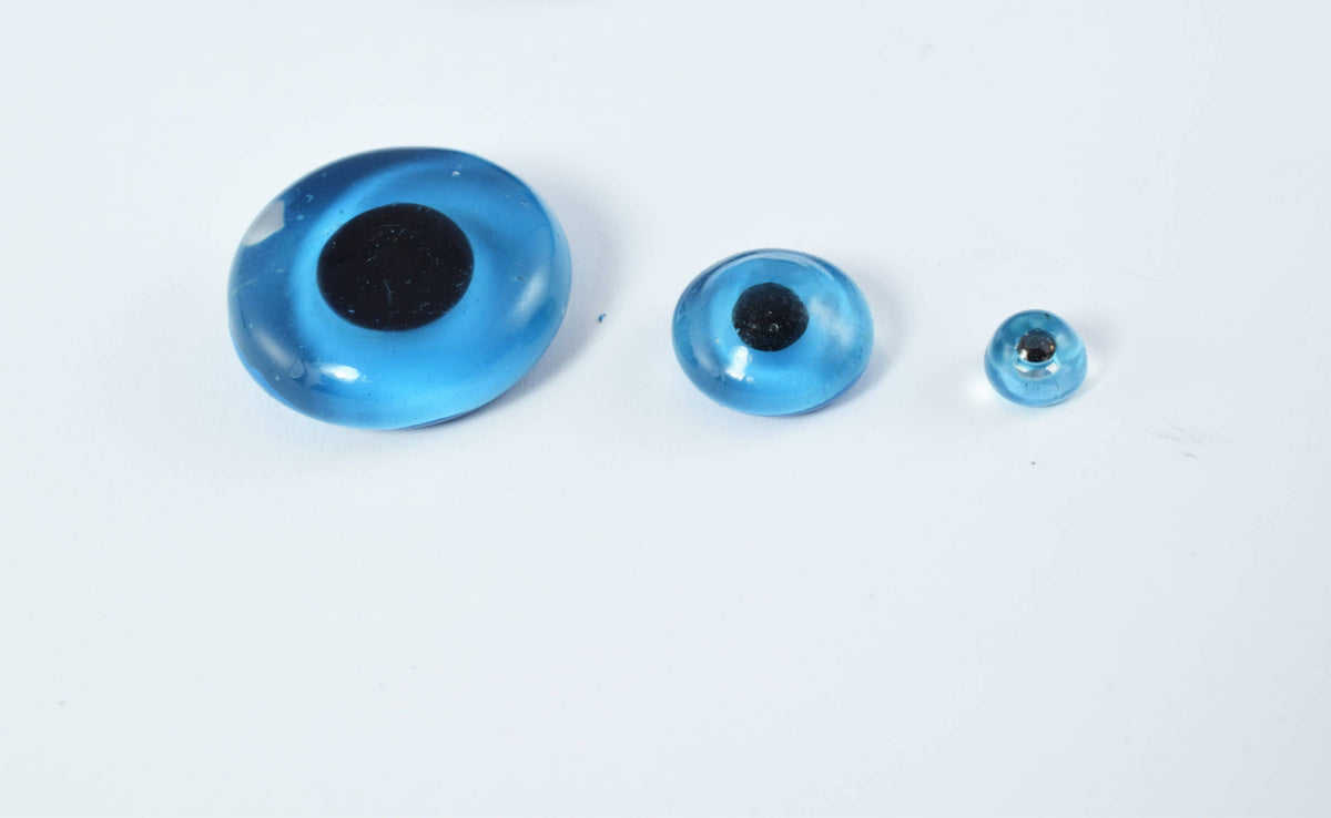 15mm/4mm/3mm Blue Round Evil Eye Flat Back Glass Loose Bead /Flat Evil Eye Charm/Evil Eye Findings, Wholesale Glass Beads/...