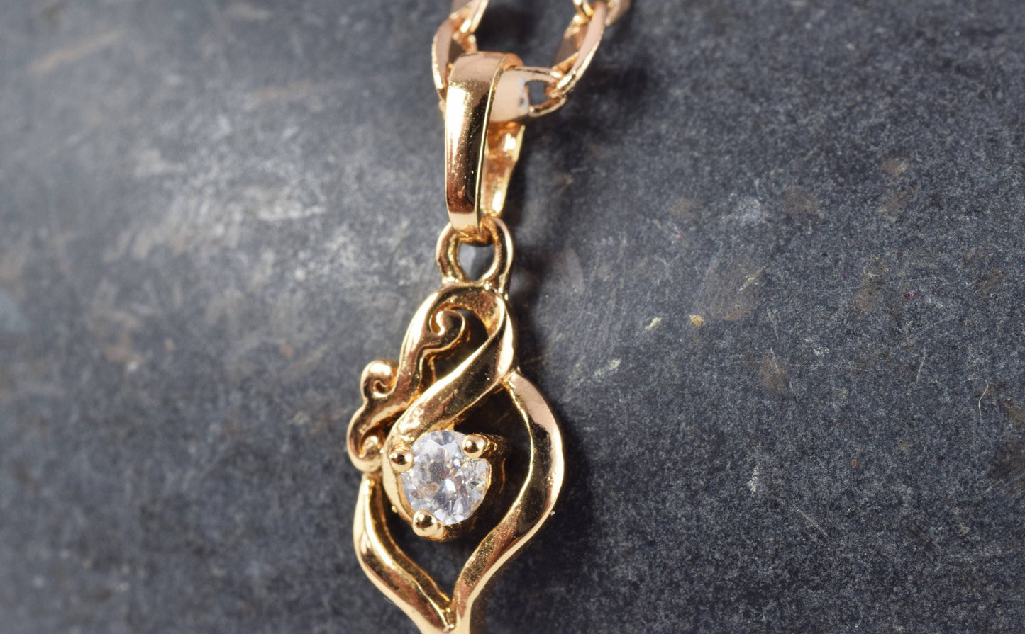Gold Filled Pendants,Gold Filled Mom Locket, Gold Filled Gifts, Holiday Gold Filled Pendants,CZ  Zirconia Gold Filled Pend...