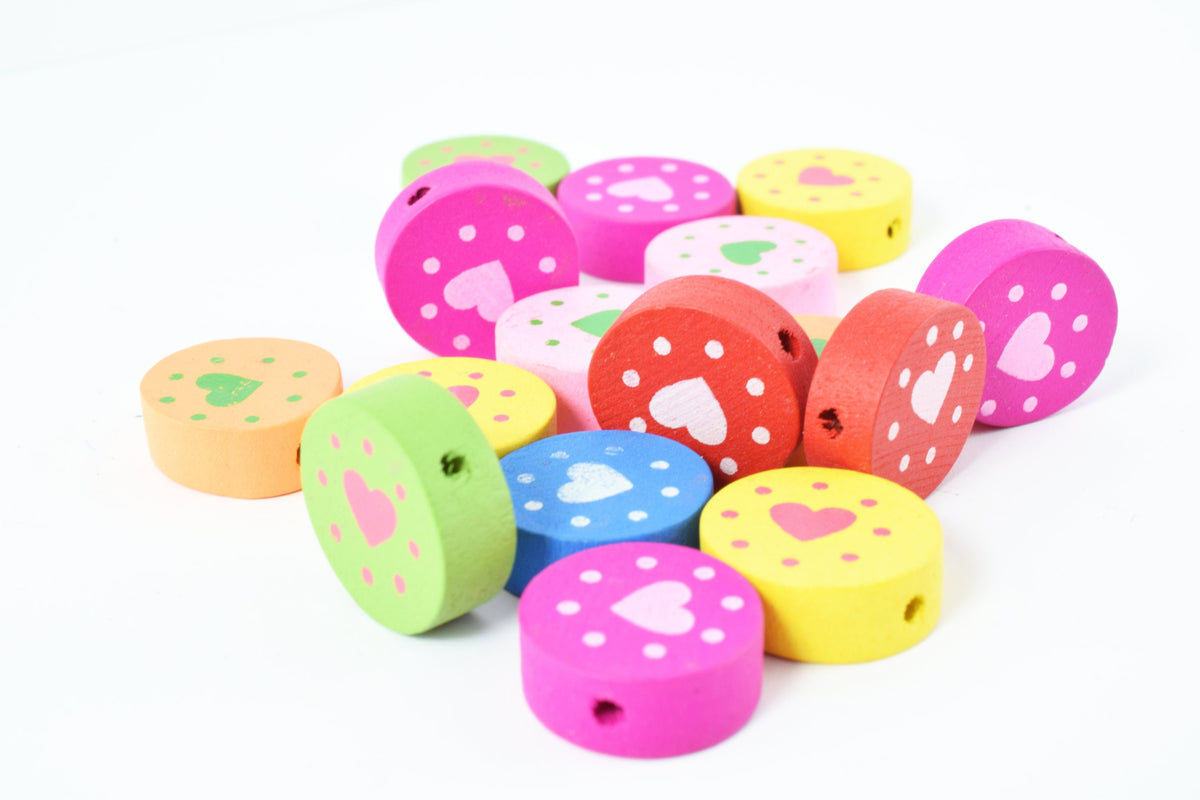 Mixed Sizes Multi color Bohemian Wooden Animal/Stars/Happy Face/Cloud/Heart Beads/Wooden Beads/Boho Beads/ Cat Beads/Star...