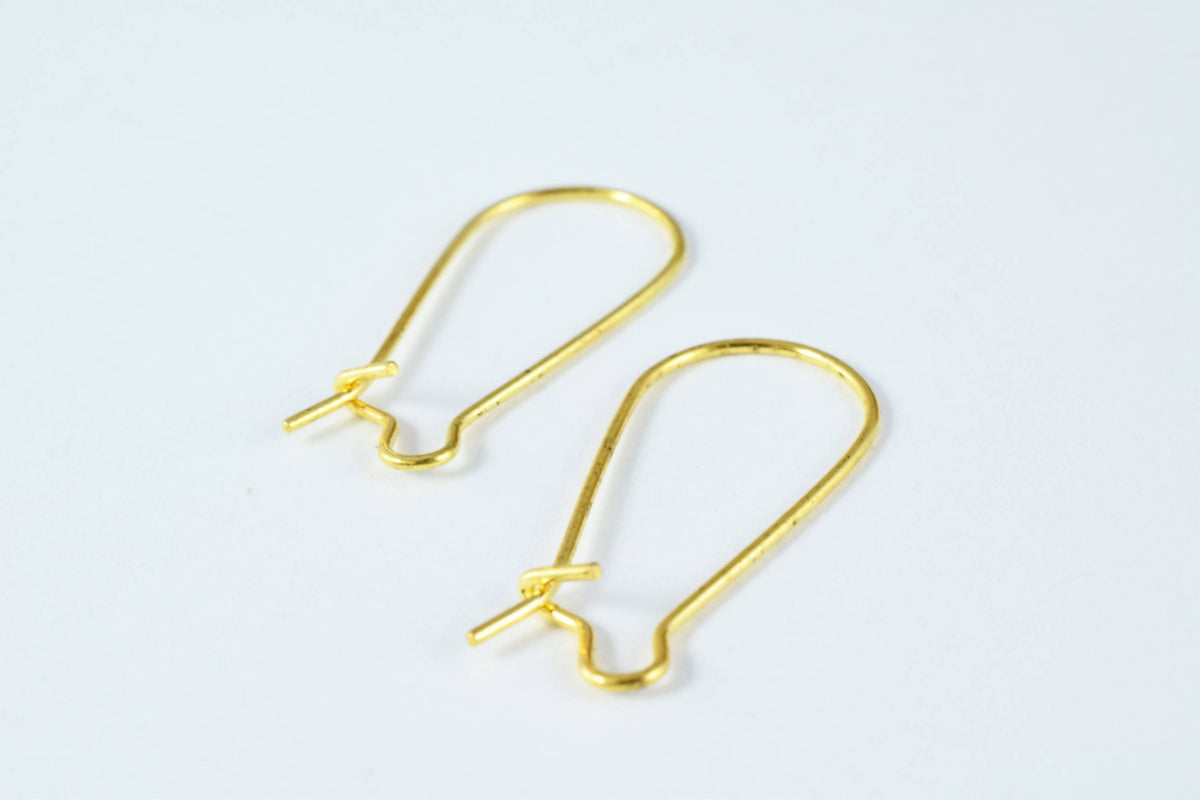 12x25mm Earring Closed Hook Finding Size/Wholesale Earring Findings/ Silver Plated/ Gold Plated Earring/Earring Wires/Earr...