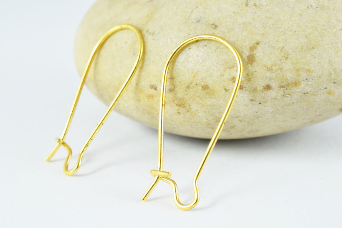 12x25mm Earring Closed Hook Finding Size/Wholesale Earring Findings/ Silver Plated/ Gold Plated Earring/Earring Wires/Earr...