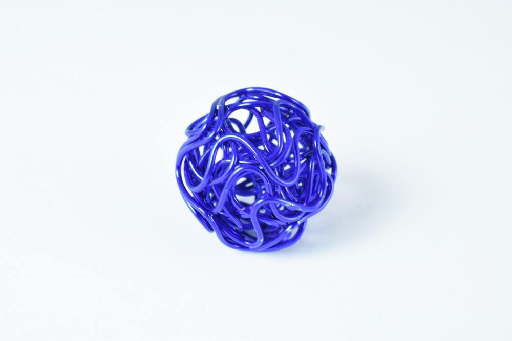 6 PCs Openwork Wire Metal Round Beads Ball Hollow Twist Ball Basketball wives Beads jewelry big hoop earring chunky bead j...