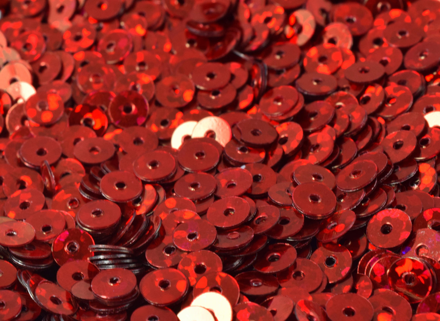 3/4/6mm Red Flat Sequins Sparkle Sheen Round Sequins/Loose Paillettes, Wholesale Sequins Multi Color,Shimmering Sequin App...