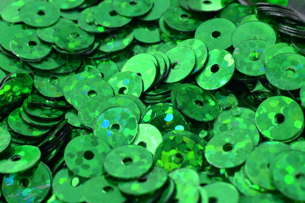 3mm/4mm/6mm Green Sparkle Flat Sequins Sheen Round Sequins jewelry making supplies - detail image 4